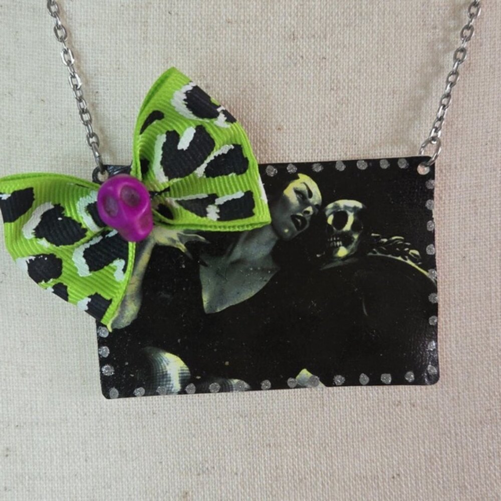 Vampira Necklace Alt Goth Emo Mallcore 2010s Handmade